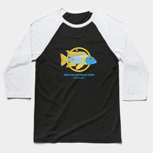 Maleri Blue Gold Peacock Cichlid Baseball T-Shirt